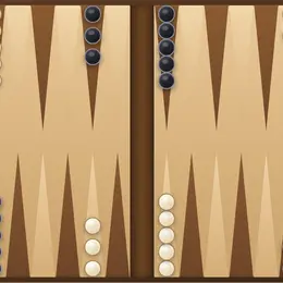 Backgammon game board