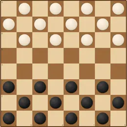 Checkers game board