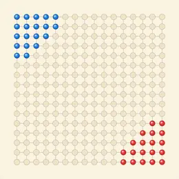 Halma game board