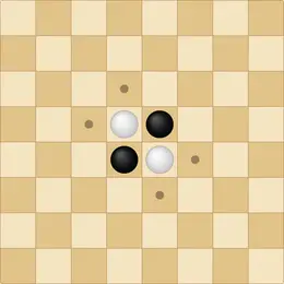 Reversi game board
