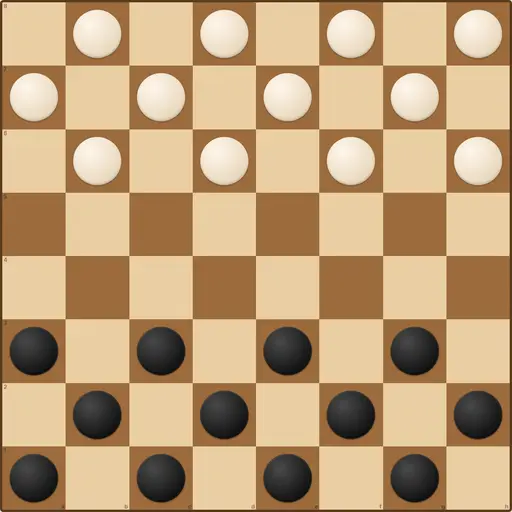 Checkers game board