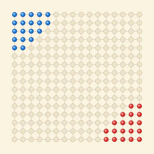 Halma game board