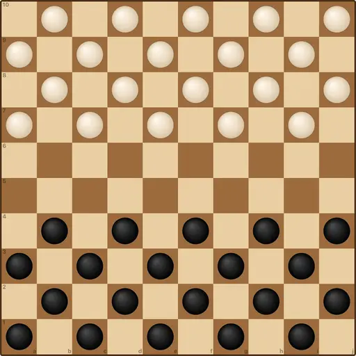 International Draughts game board